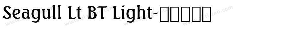 Seagull Lt BT Light字体转换